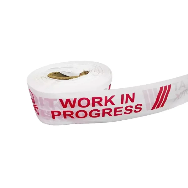 ANGELSAFE Caution Tape 3 Inch x 100 m Length Waterproof PVC White And Red