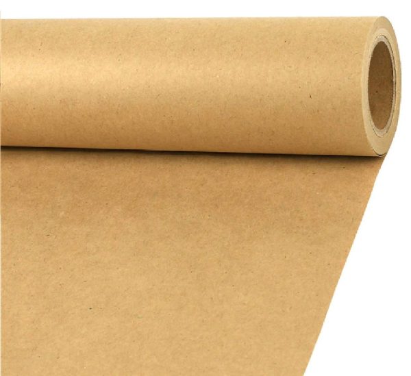 MM WILL CARE - WE WILL CARE YOUR PRODUCTS Brown Paper Roll Pack of 20 Meter (Golden Sade)