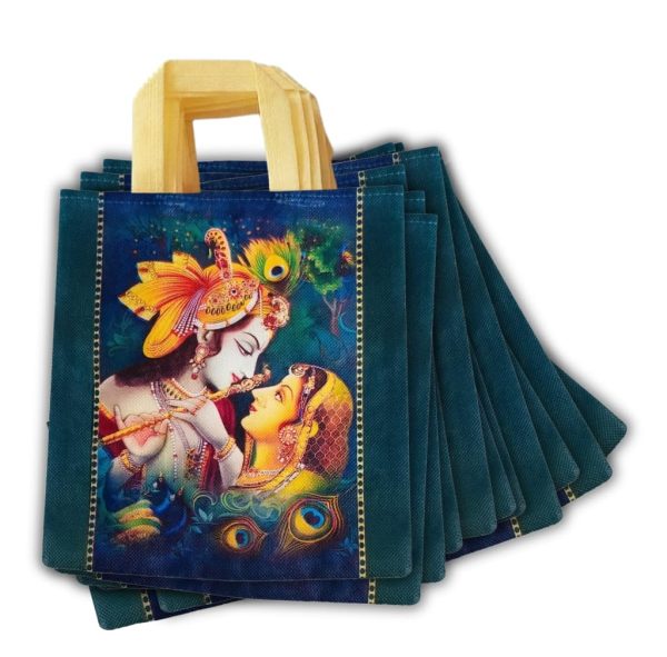 Return gift bag (Thank you Bags) 80 GSM | Birthday Party Return Bag | Wedding Return Gift Bag (Thamboolam bags) - Medium size (9x11 inch) (Green...