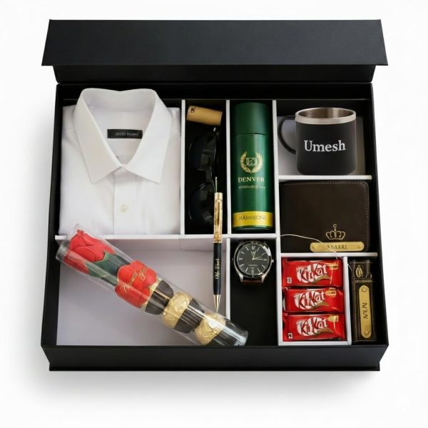 Valentine Personalized Luxury Gift Hamper Wallet | Customized Premium Gift Box for Corporate & Special Occasions
