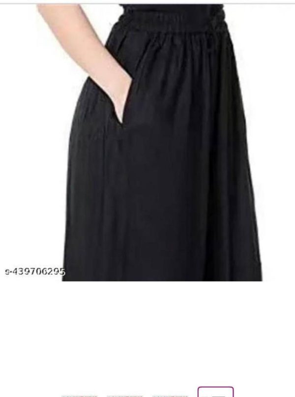 4K FASHION Loose Fit Women Black, White Trousers
