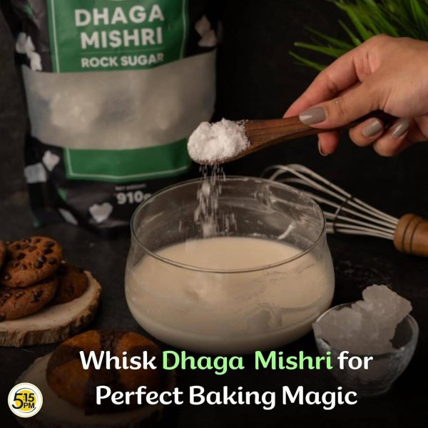 5:15PM Dhaga Mishri Organic | Rock Sugar Crystals | Adds Perfect Sweetness Sugar Diamond