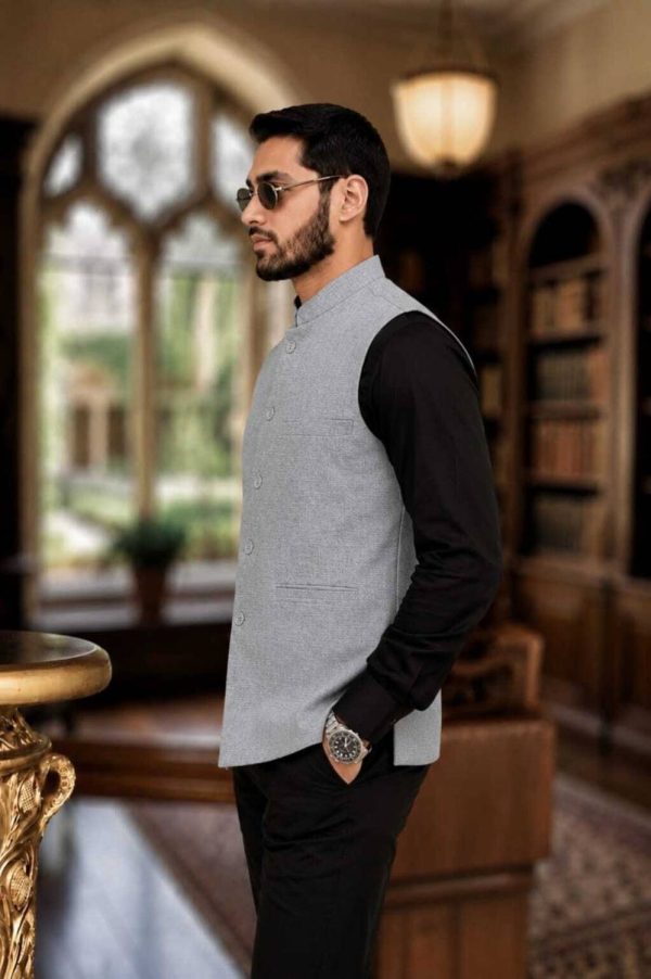 AA ENTERPRISES Self Design Men Waistcoat