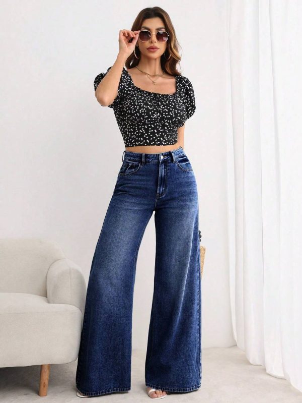 AADVI FASHION Flared Women Blue Jeans
