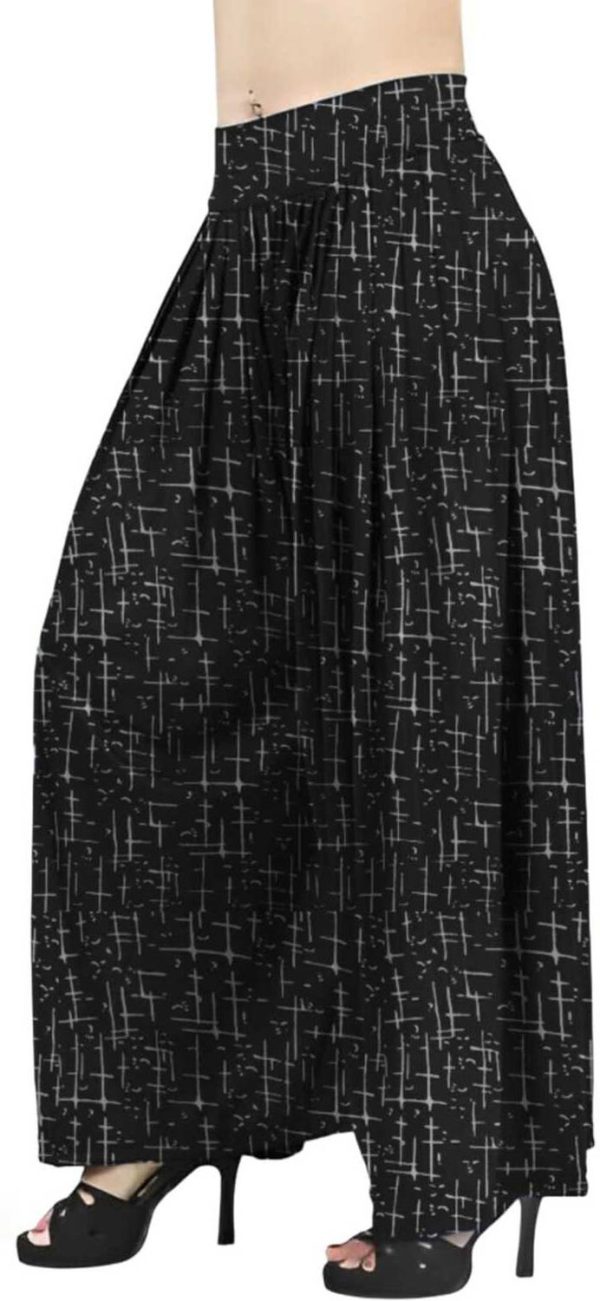 AarifGarment Flared Women Black, Maroon Trousers