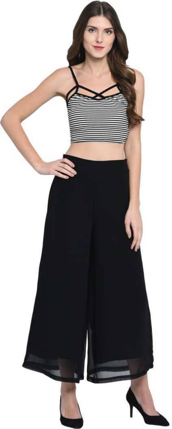 ADDICTED ATTIRE Regular Fit Women Black Trousers
