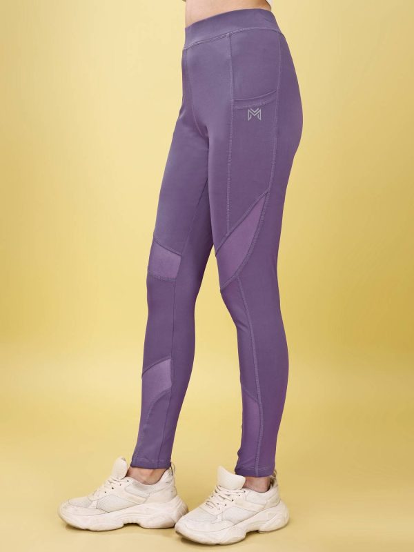 Adrenex by Flipkart Self Design Women Light Blue Tights