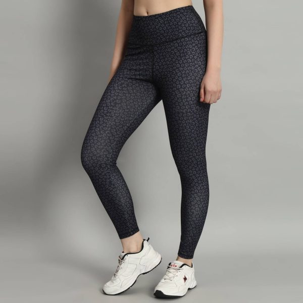 Adrenex by Flipkart Solid Women Black Tights