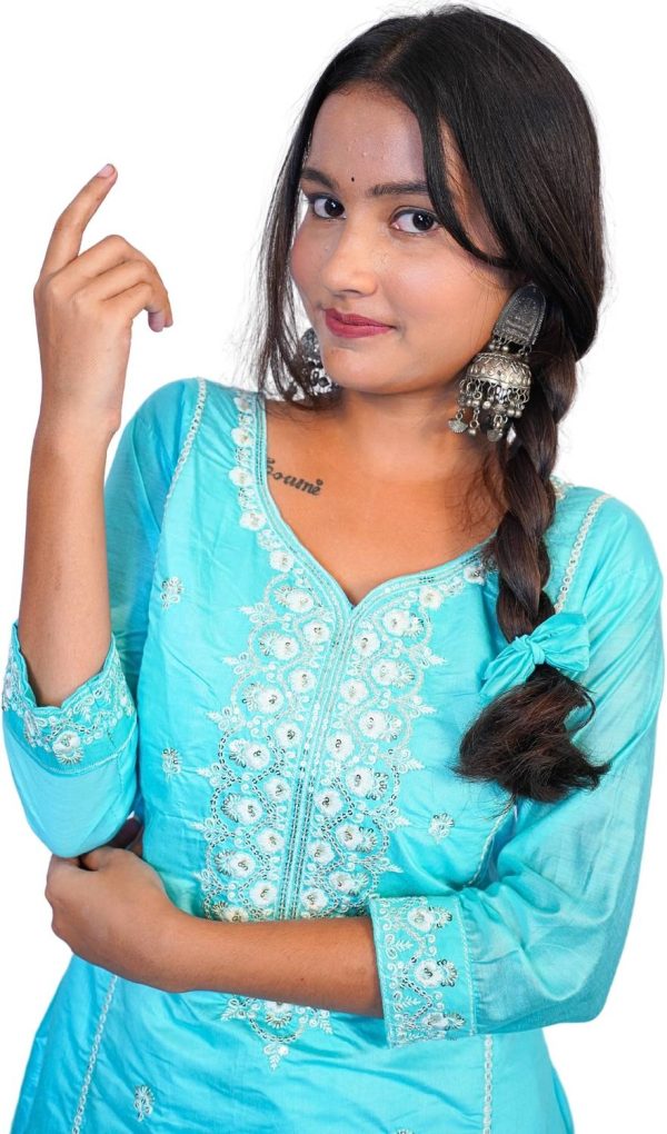 AIRKING Cotton Silk Blend Women Churidar