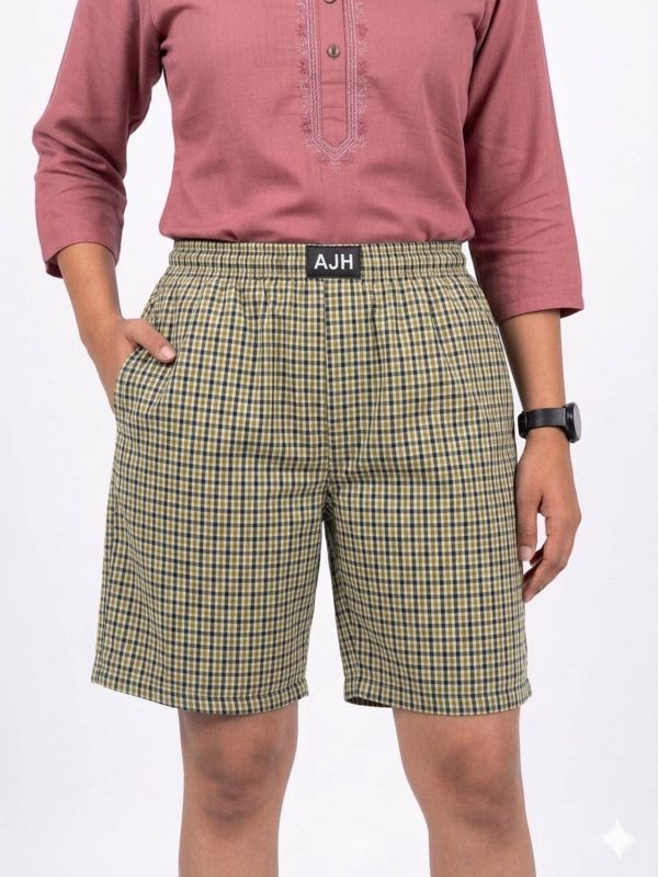 AJH FASHION Checkered Women Boxer
