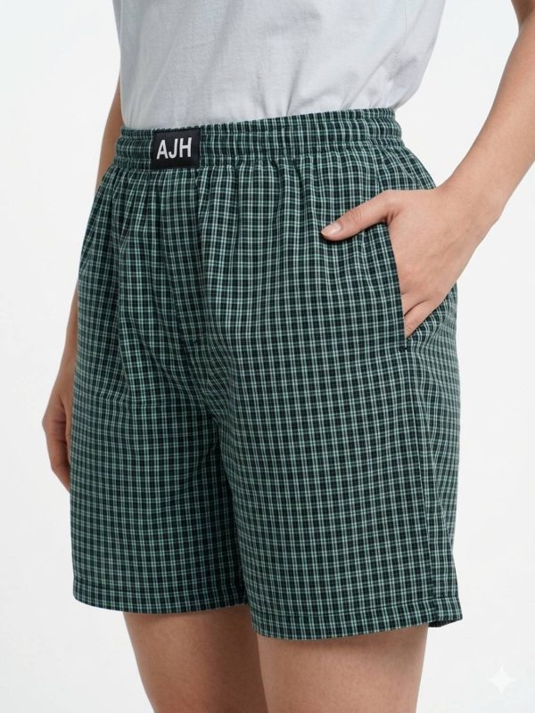 AJH FASHION Checkered Women Boxer