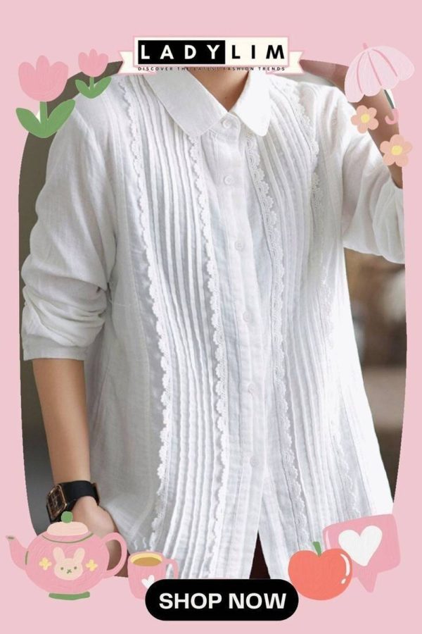 Anabiya Rich Collection Women Solid Formal White Shirt
