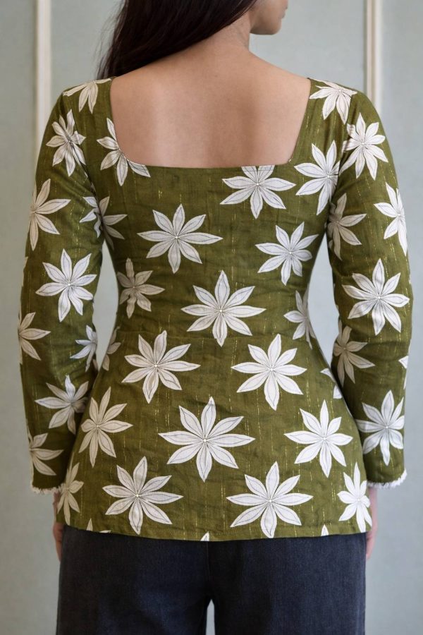 Andheriyas Textiles Casual Printed Women Green Top