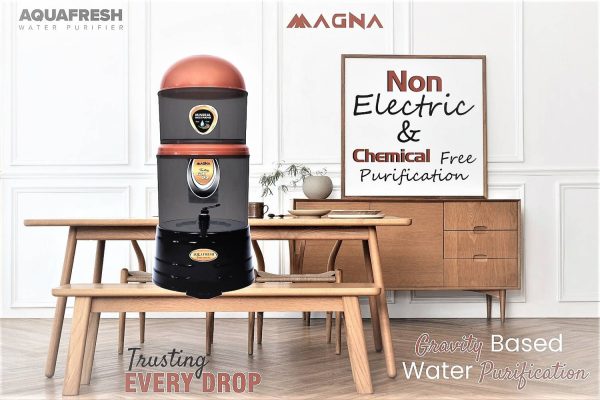 Aqua Fresh MINERAL POT MUNICIPAL WATER NO TASTE CHANGE NON ELECTRIC 16 L Gravity Based Water Purifier