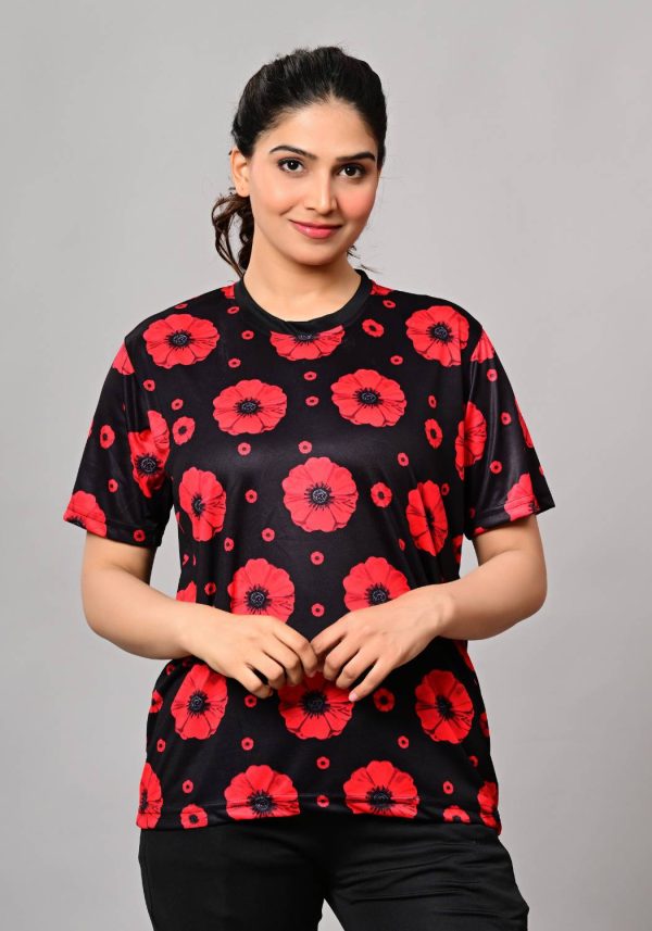 ARBANKLIK Elegant Floral Print Women Swimsuit