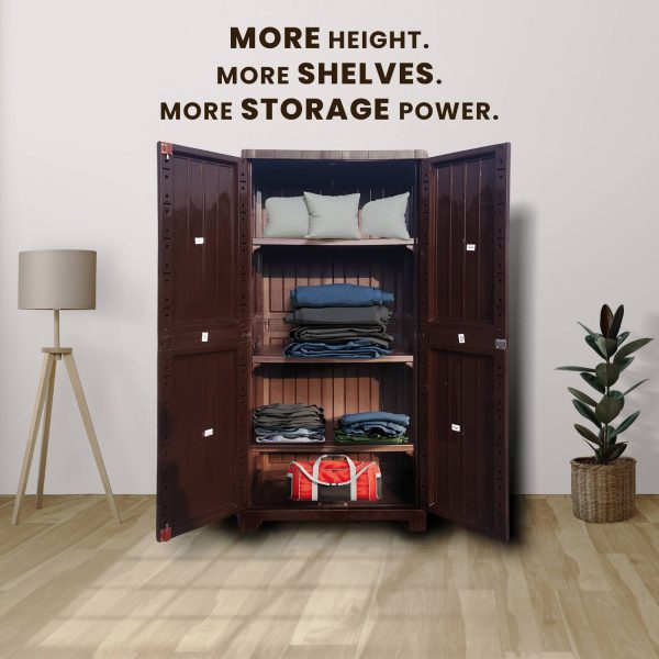 ARLAVYA Premium Quality | 1 Year Warranty | Plastic Almirah Cabinet Plastic Wardrobe Plastic Cupboard