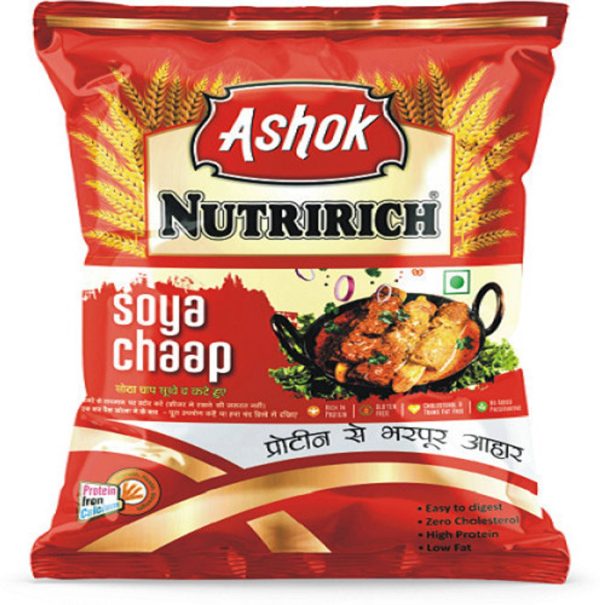 Ashok Nutririch Dry Soya Chaap with 100g Chaap Masala 500g(Family Combo pack)