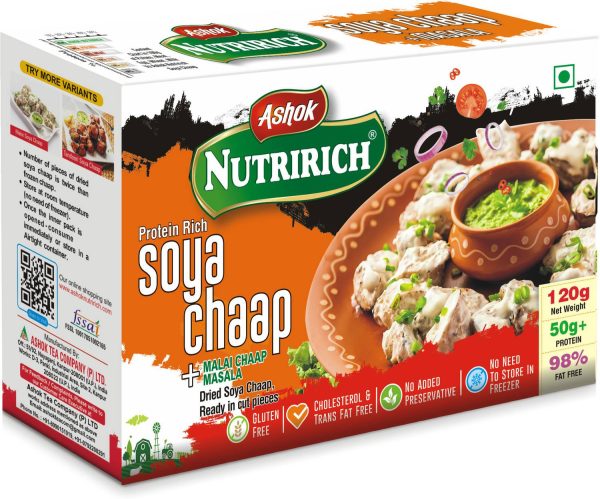Ashok Nutririch Dry Soya Chaap with Malai Soya Chaap Masala (Combo )