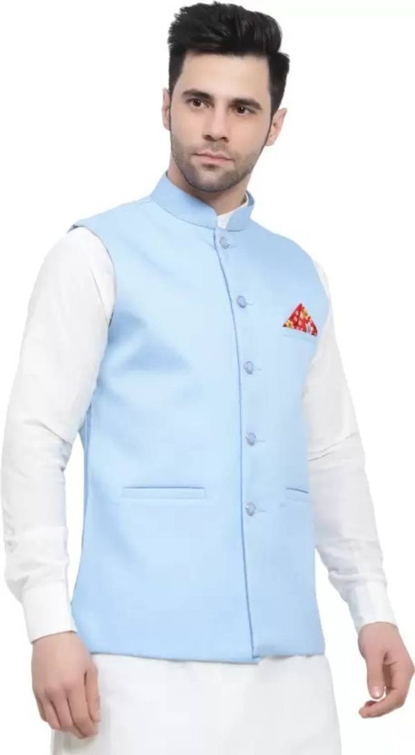 ATLY Solid Men Waistcoat