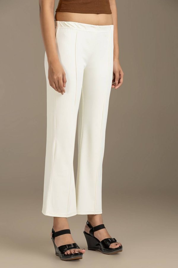 AZIJA DRESSES Relaxed Women Beige Trousers
