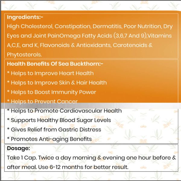 BHEESHMA ORGANICS Red Aloe Vera Juice 1L & Sea Buckthorn Oil Softgel Capsules 500mg (30) Combo