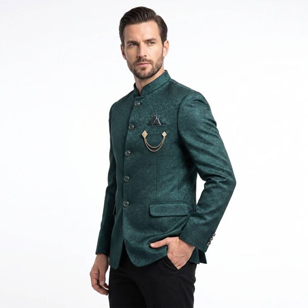 BLAZER WORLD Self Design Bandhgala Festive, Wedding, Festive & Wedding Men Blazer