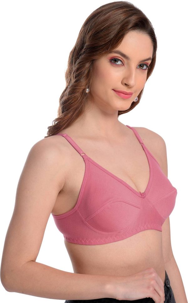 BOOMSHY Women's Comfort Bra For Everyday Combo Pack of 6 Single Layered Women Full Coverage Non Padded Bra