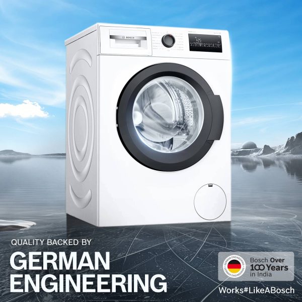 BOSCH 7 kg Fully Automatic Front Load Washing Machine with In-built Heater White