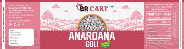 BR CART Delicious Anardana Churan/Goli | Pachak Digestive Mukhwas Sweet and Pomegranate Mouth Freshener