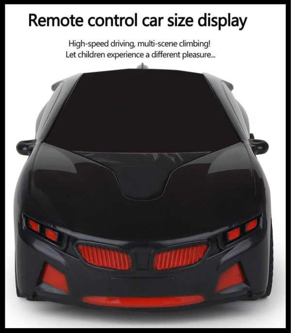 CADDLE & TOES Remote Control Toy Car Electric Chargeable 3D Lightning (Black)