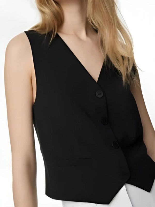 CADMON Solid Women Waistcoat
