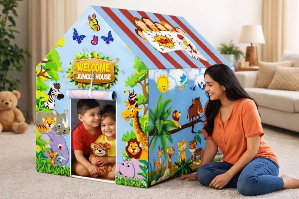 cantus Tent House 10 year kids toys Jungle tent house for boys and girls(Big Size)