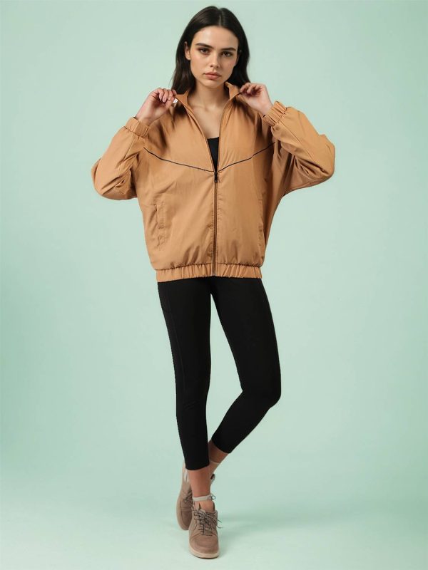 CHKOKKO Women Windcheater Colorblock Women Wind Cheater