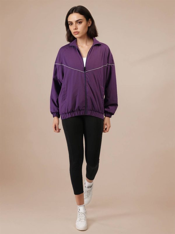 CHKOKKO Women Windcheater Colorblock Women Wind Cheater