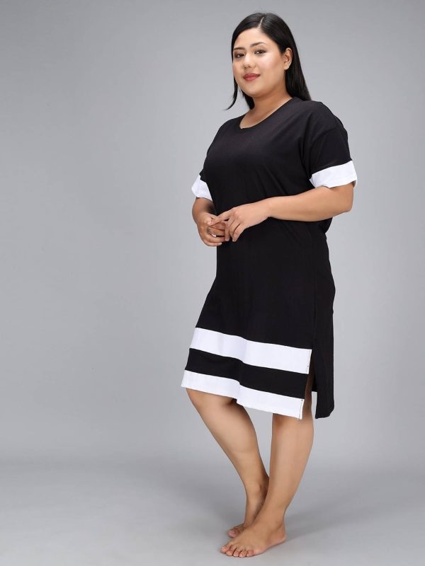 Christy World Colorblock Women Round Neck Multicolor T-Shirt