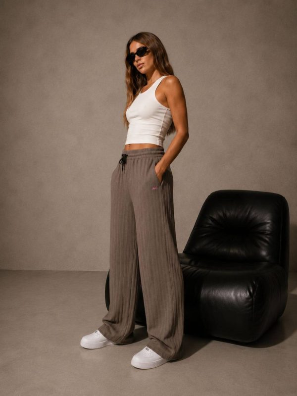 CLINTFASHION Self Design Women Beige Track Pants