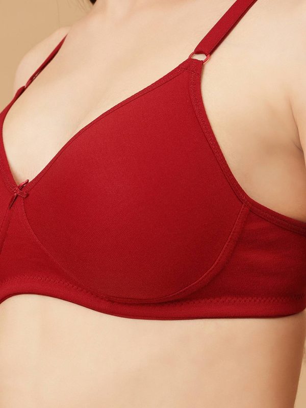 Clovia Maroon Women Everyday Non Padded Bra