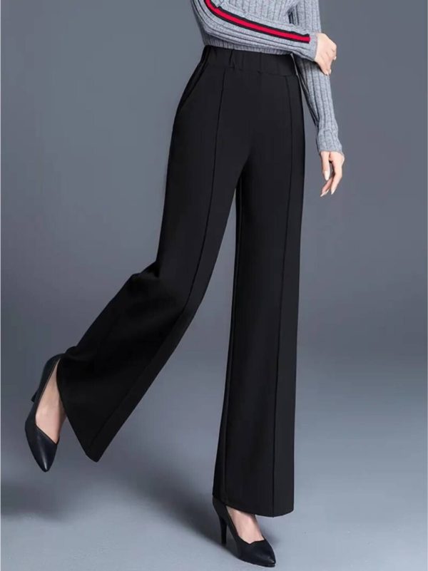 CLOWALL Regular Fit Women Black Trousers
