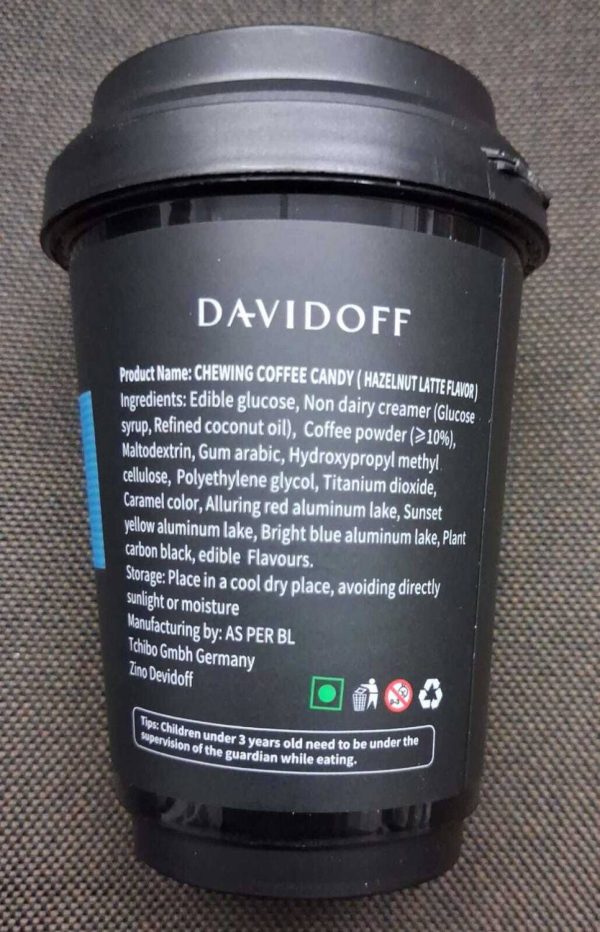 Davidoff Hazelnut Latte Chewing Coffee Candy sweet, aromatic hazelnut notes Candy
