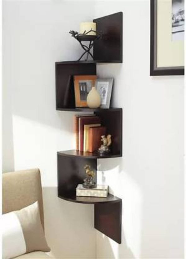 Depend Art Wooden Wall Modern corner Engineered Wood Display Unit