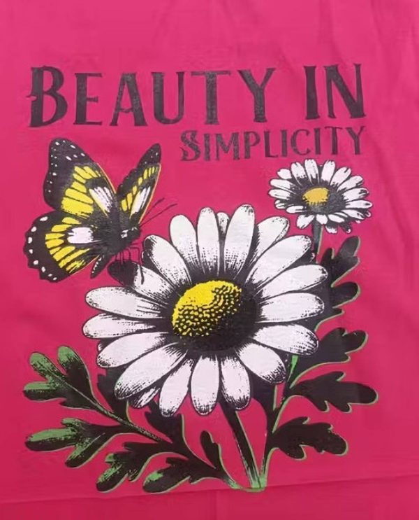 Dharik Graphic Print Women V Neck Pink T-Shirt