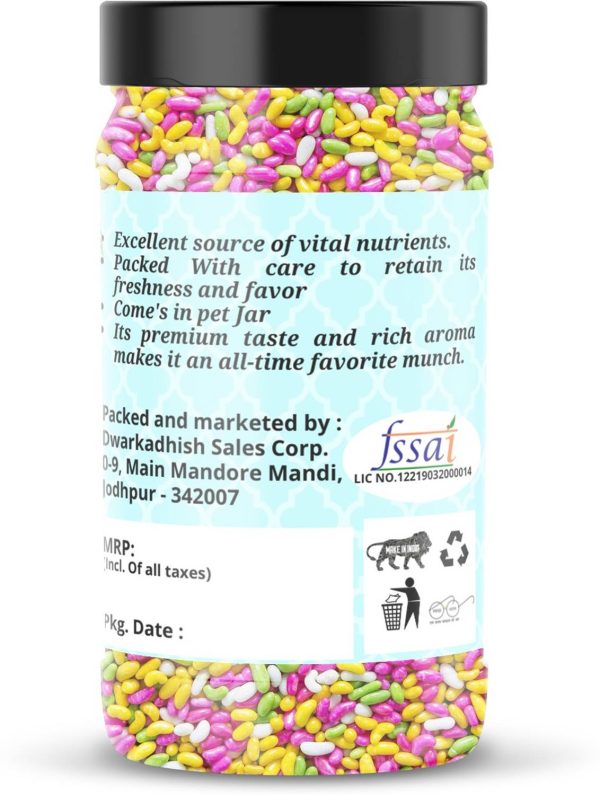 Dhawak Colourful Coated SAUNF| Colorful Fennel Seed Mouth Freshener| Jar Pack| Fennel Seeds Mouth Freshener