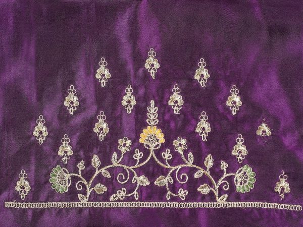 DHBlouse Satin Embroidered Blouse Material