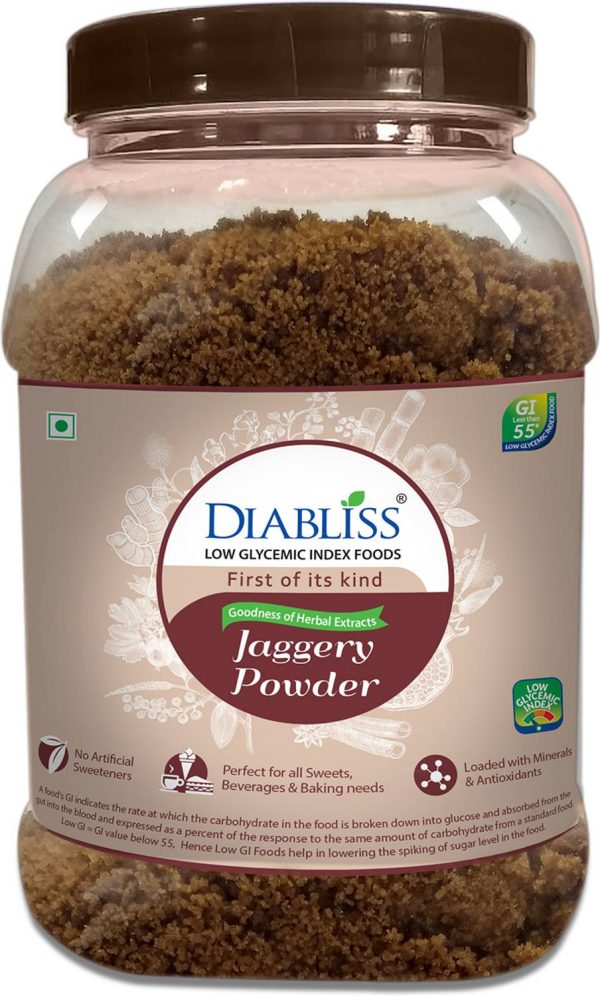 DiaBliss Low Glycemic Index GI Jaggery Powder - Pack of 2 Powder Jaggery
