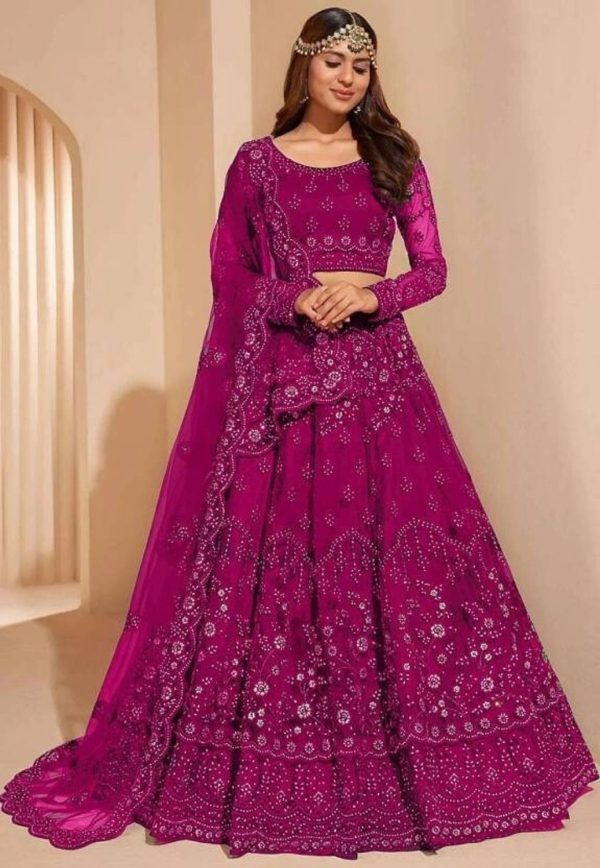 Divastri Embroidered Semi Stitched Lehenga Choli