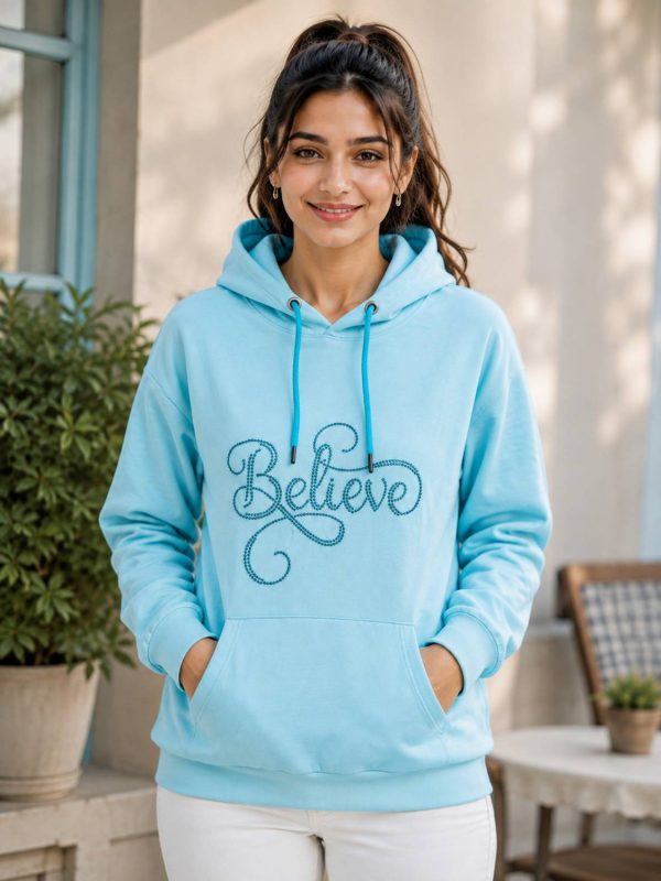 DivRa Clothing Full Sleeve Self Design Women Sweatshirt
