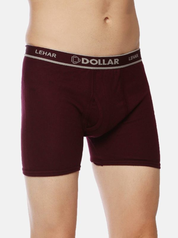 Dollar Men Dollar Lehar Mens Combed Cotton Trunk - Pack of 3 - Actual Colour May Vary Brief