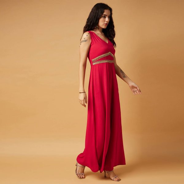 DRAPE AND DAZZLE Embellished Women Jumpsuit