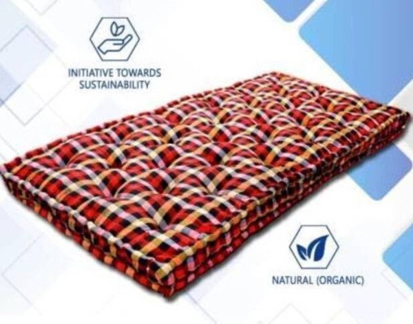 DUROKING HEAVY BORDER 5 inch Single Cotton Mattress