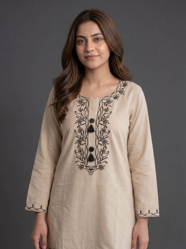 EDLEY ALLAN Women Embroidered Straight Kurta